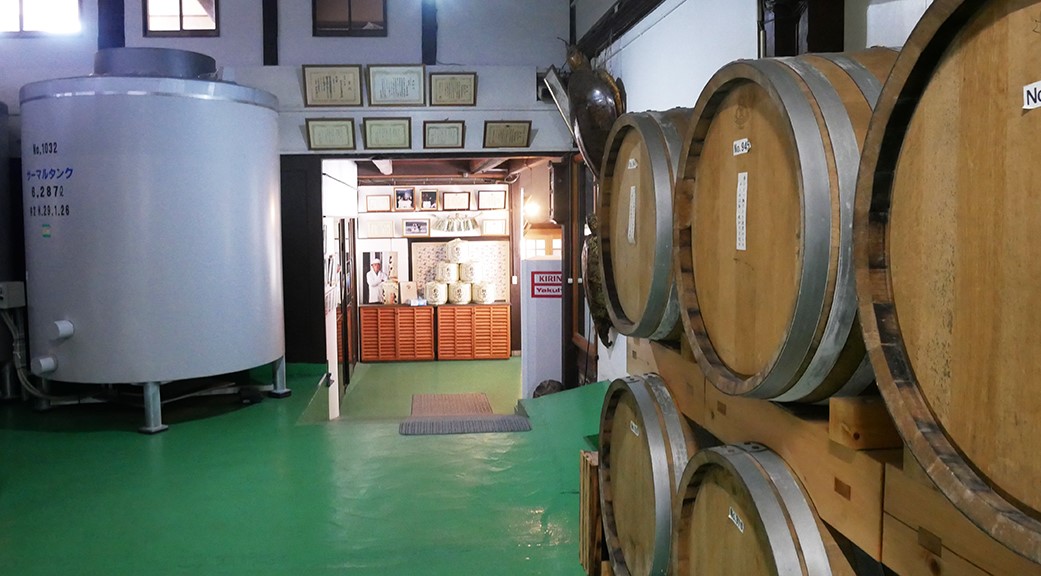 Shochu in Wooden Brandy Barrels